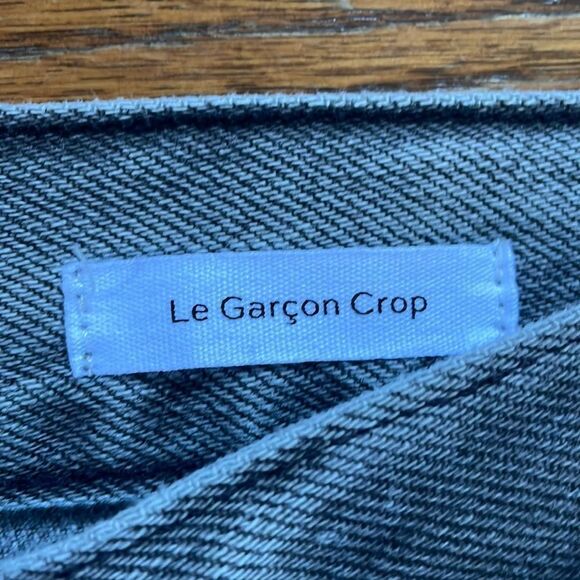 Frame Le Garçon Gray Crop Jeans - Picture 4 of 9